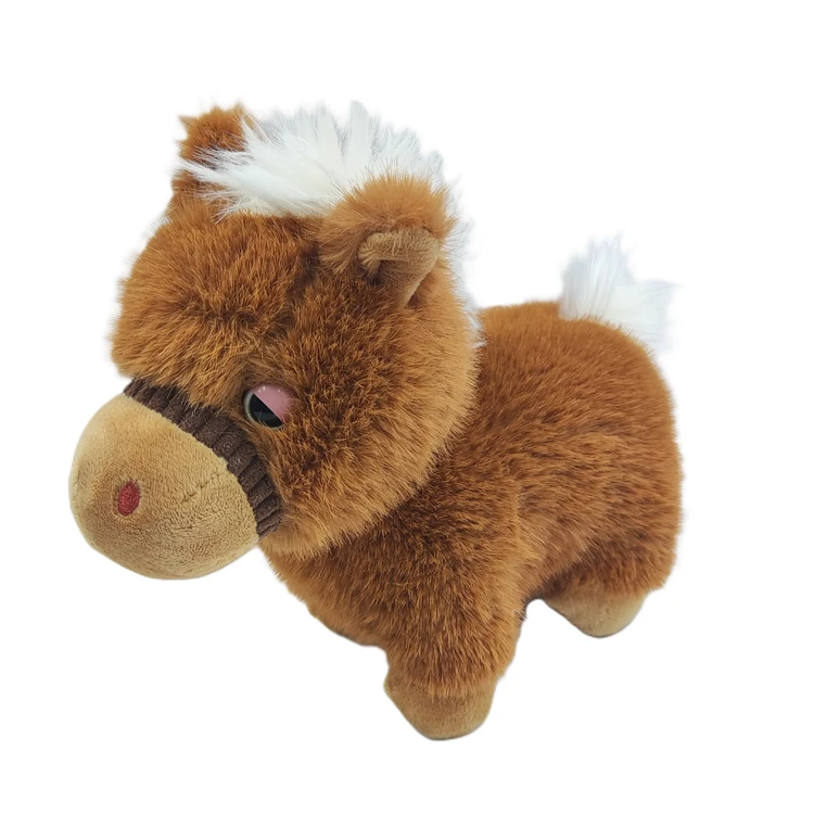 Staande paardenpony pluche speelgoed
